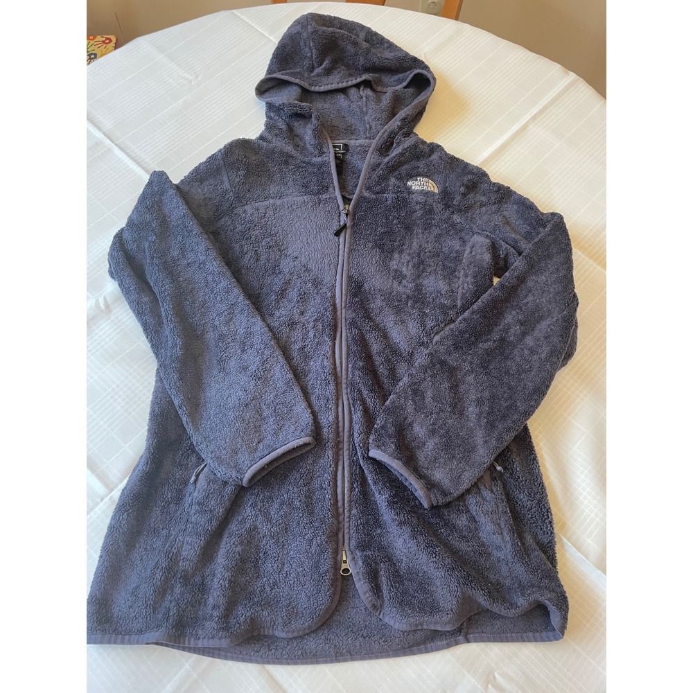 The North Face Women's Hooded Teddy Jacket in Charcoal Gray